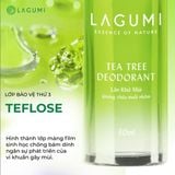  Lăn khử mùi tràm trà Lagumi không muối nhôm công nghệ ngăn mùi Nhật Bản khô thoáng đến 24h dung tích 30ml 