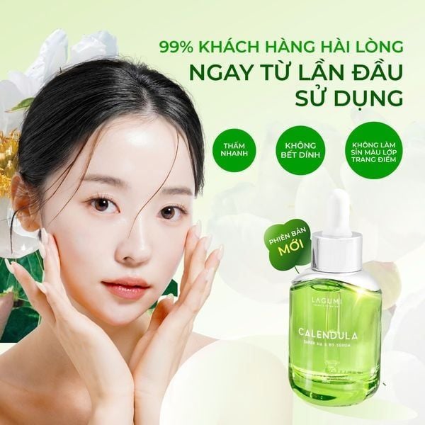 Serum siêu cấp ẩm và phục hồi da Lagumi Calendula Super HA & B5 30ml