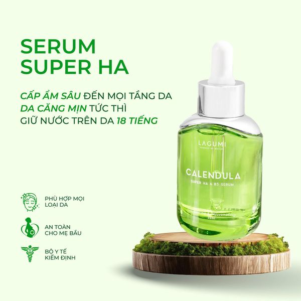 Serum siêu cấp ẩm và phục hồi da Lagumi Calendula Super HA & B5 30ml