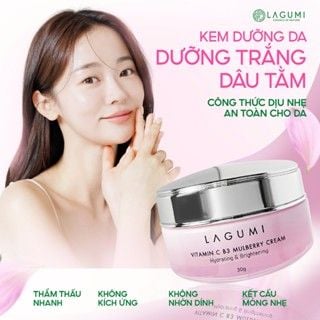 Kem Làm Trắng Da Mặt Lagumi Dâu Tằm B3 Giúp Mờ Thâm Giảm Nám