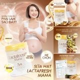  Sữa hạt cho mẹ bầu dáng thon con khỏe Lactafresh Mama bổ sung canxi từ tảo đỏ dinh dưỡng, DHA, Omega3 từ 28 loại hạt 650gr 