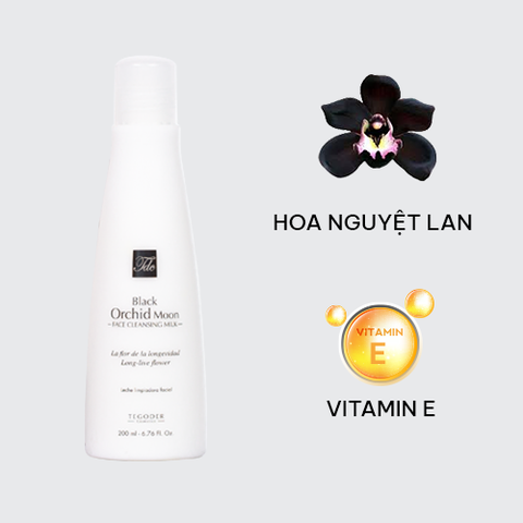  Black Orchid moon face milk 200ml (Sữa mặt 2 trong 1 chiết xuất hoa Nguyệt Lan) - 7107 