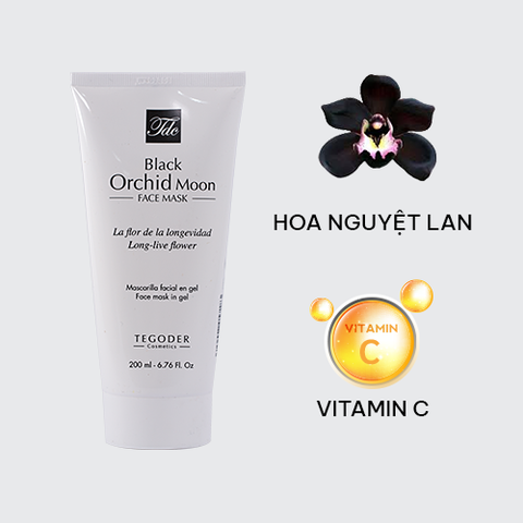  Black Orchid Moon Face Mask 200ml (Mặt nạ dưỡng da cao cấp chiết xuất từ hoa Nguyệt Lan) - 7183 