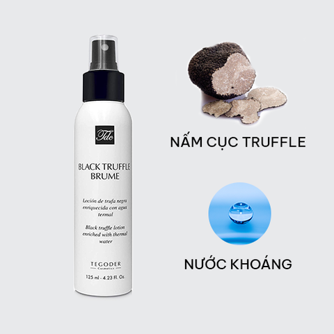  BLACK TRUFFLE BRUME 125ml (Xịt khoáng chứa tinh chất kim cương đen) - 3208 