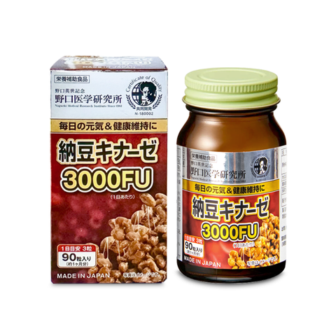  TPBVSK Hỗ Trợ Ngăn Ngừa Đột Quỵ Natto Kinase 3000FU Noguchi 90 viên 