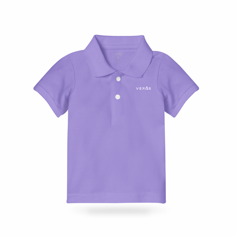 Polo children basic - Tím nhạt