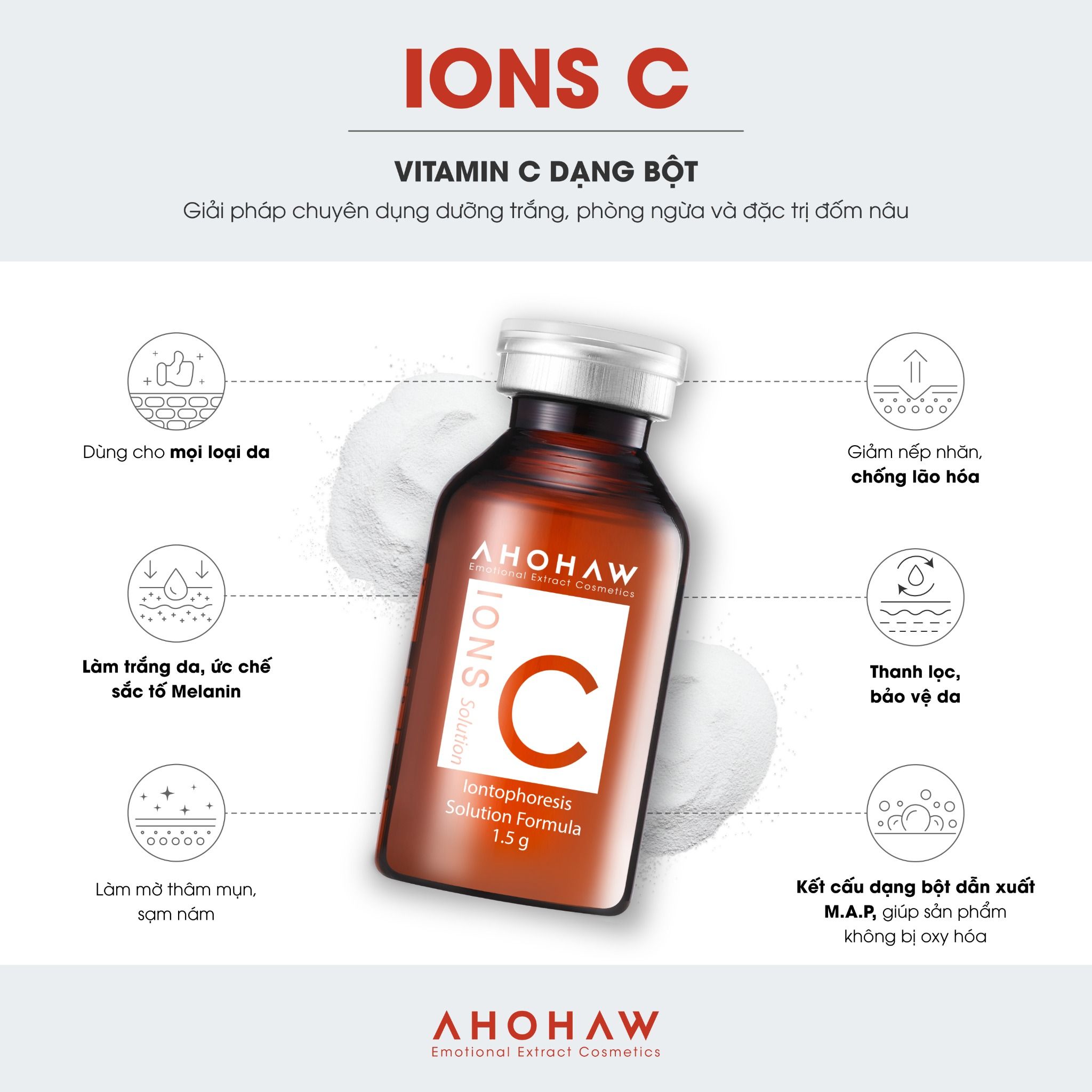  Bột Vitamin C nguyên chất M.A.P Ions C Solution 