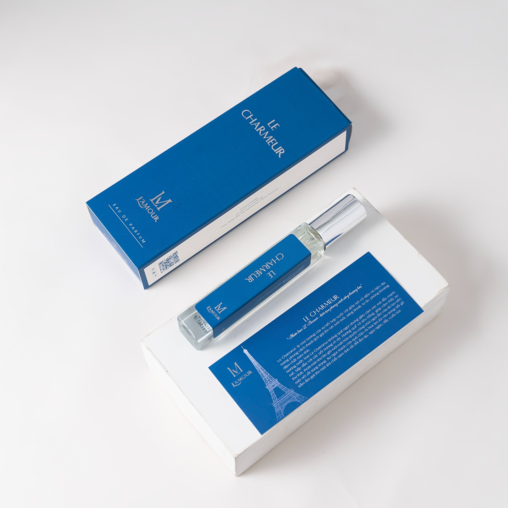  Tinh dầu nước hoa L'AMOUR Le Charmeur Man với hương thơm tự do, phóng khoáng đậm chất nam tính- 10ML 