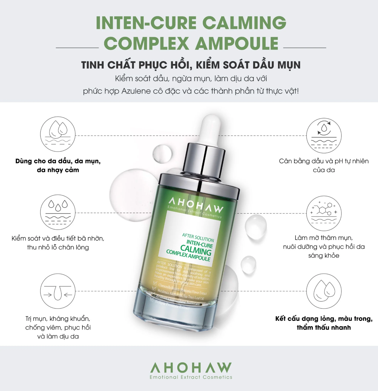  Tinh Chất Phục Hồi Da Ahohwa Calming Complex Ampoule (50ml/150ml) 