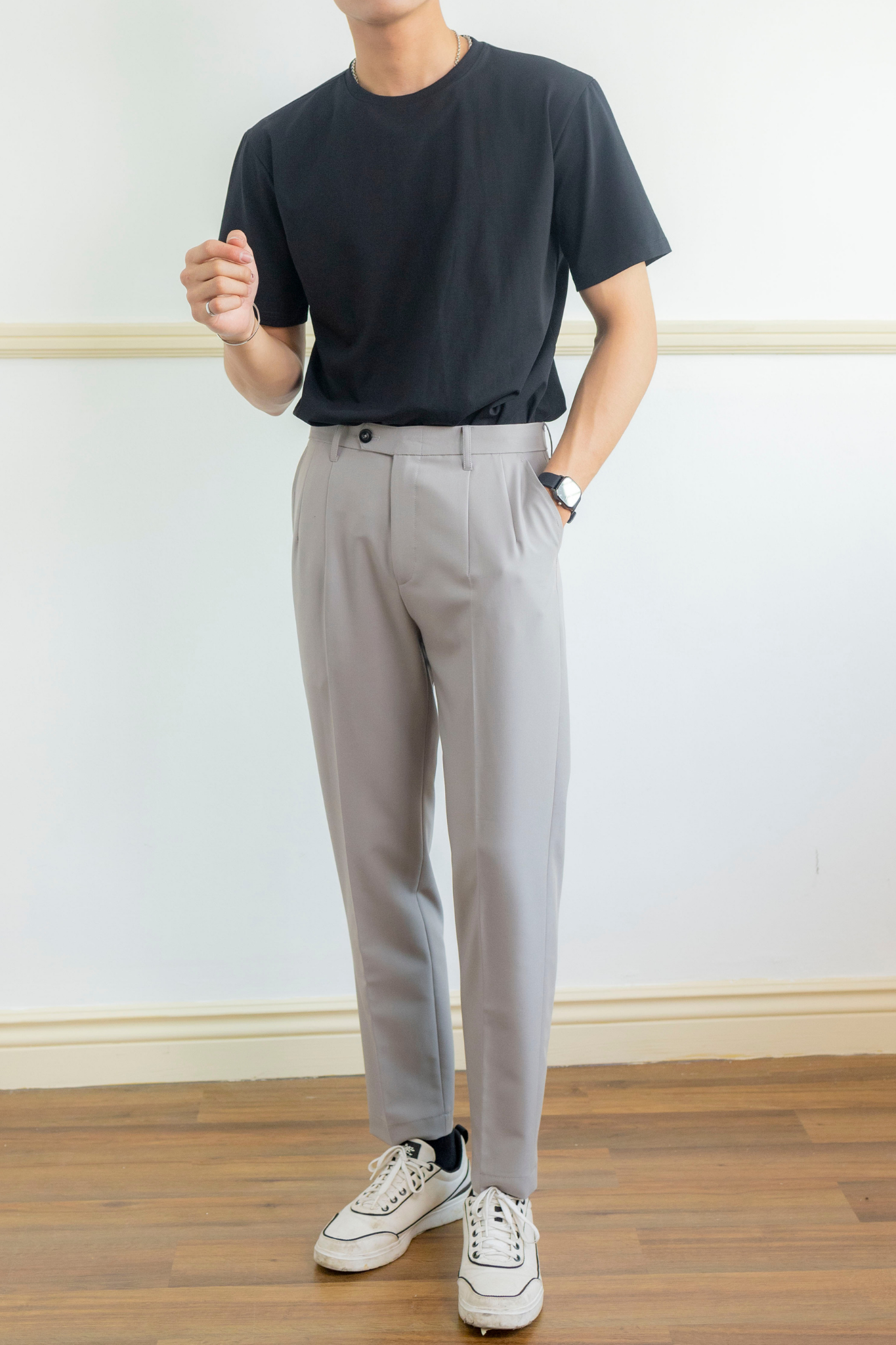 KHAMI BASIC BLACK TEE - TAKE IT EASY main image 1