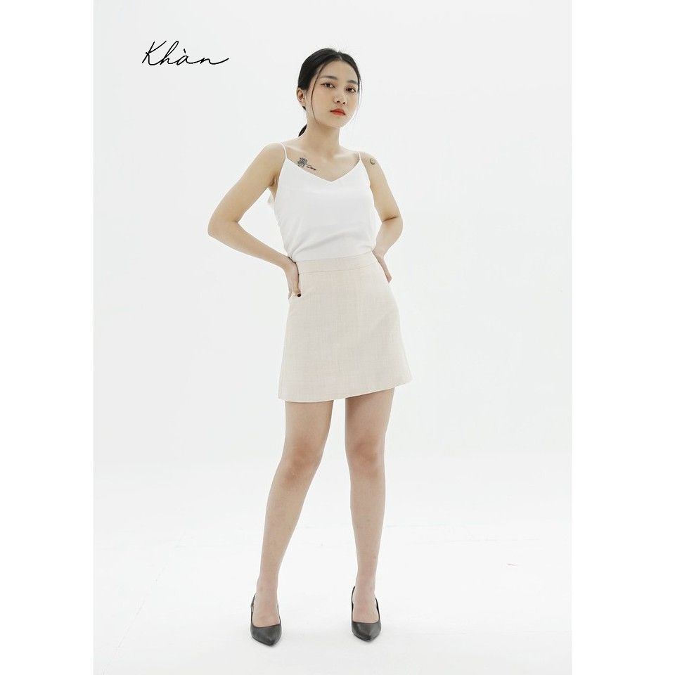 Chân váy chữ A ngắn SK205 KRFashion- váy đen ngắn style Hàn Quốc 2 lớp cao  cấp