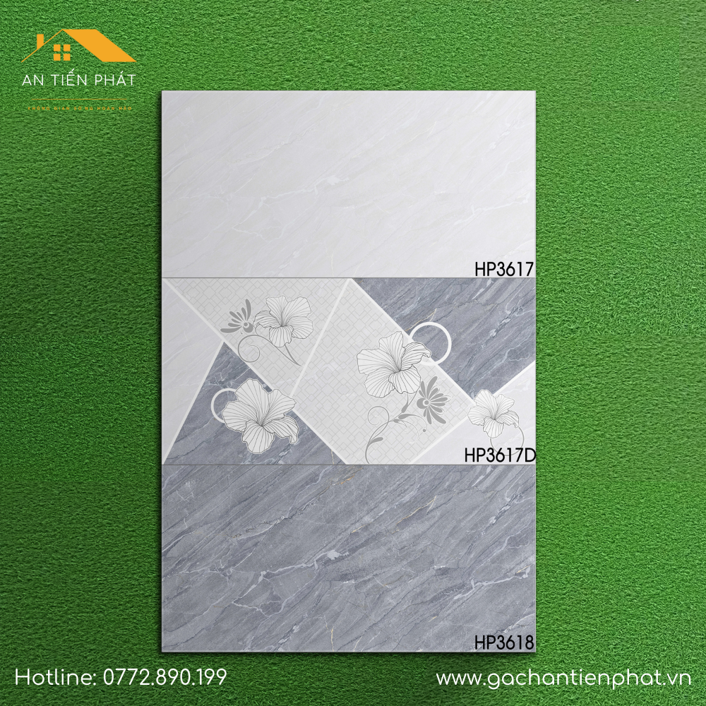  Gạch ốp tường 30x60 Luxury Phương Nam HP3617 HP3617D HP3618 bề mặt men bóng xương ceramic 