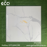  Gạch ECOTILES vân đá Marble trắng P8818 80x80 bề mặt Mirror Effect bộ sưu tập COVETED 