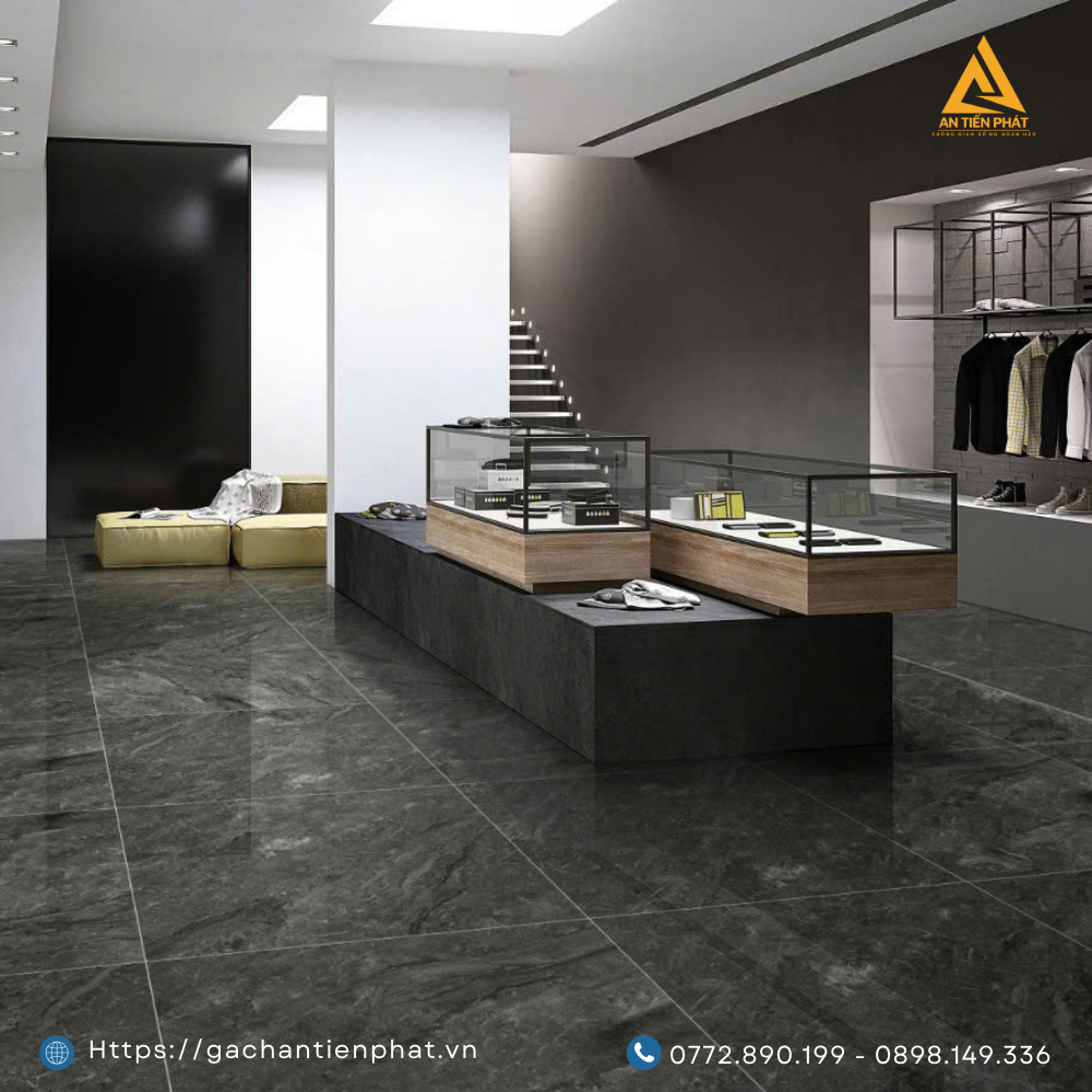 Gạch ECOTILES vân đá P8816 80x80 bề mặt Mirror Effect bộ sưu tập UBARI