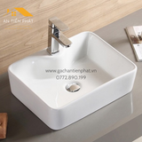  Chậu Lavabo Đặt Bàn EVEREST EVE L6007 tráng men phủ nano hiện đại 