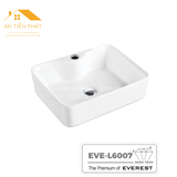  Chậu Lavabo Đặt Bàn EVEREST EVE L6007 tráng men phủ nano hiện đại 