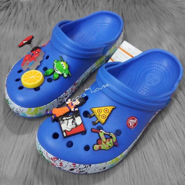  Dép sục crocband vẩy sơn trẻ em 