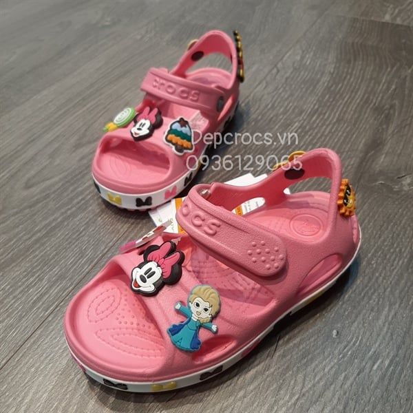 Sandal crocband ii mickey trẻ em 