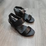  Sandal xuồng da quai dán 