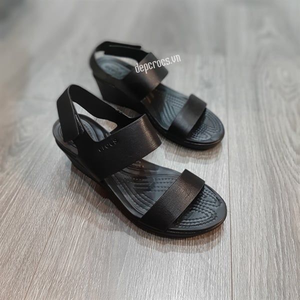  Sandal xuồng da quai dán 