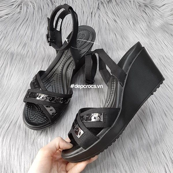  Sandal xuồng cross leigh quai chéo nữ chính hãng 