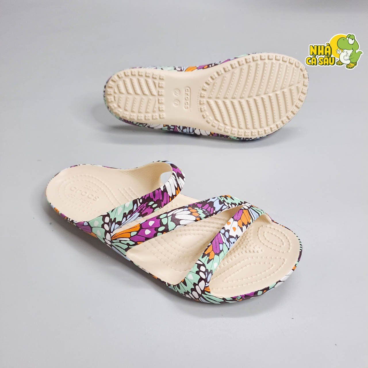  Dép quai ngang Dinas kadee ii họa tiết nữ chính hãng 