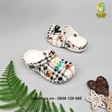  Dép sục cross classic họa tiết trẻ em chính hãng 