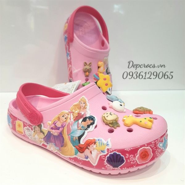  Dép sục cross 3D công chúa Disney trẻ em 
