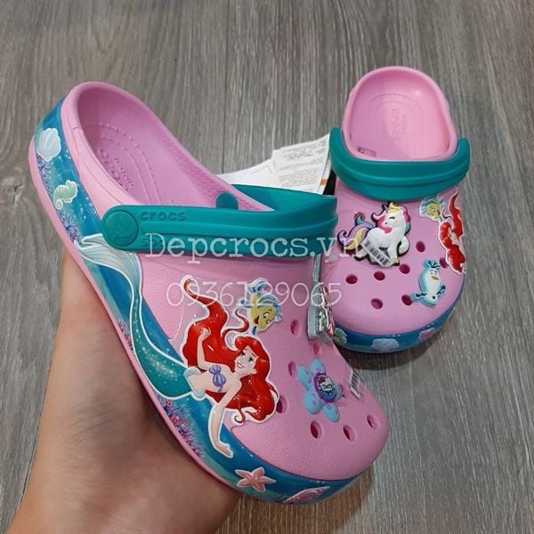  Dép sục 3D nàng tiên cá trẻ em 