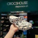  Dép sục cross classic họa tiết trẻ em chính hãng 