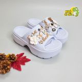  Dép quai ngang cross stomp nữ đế cao 6 phân chính hãng 