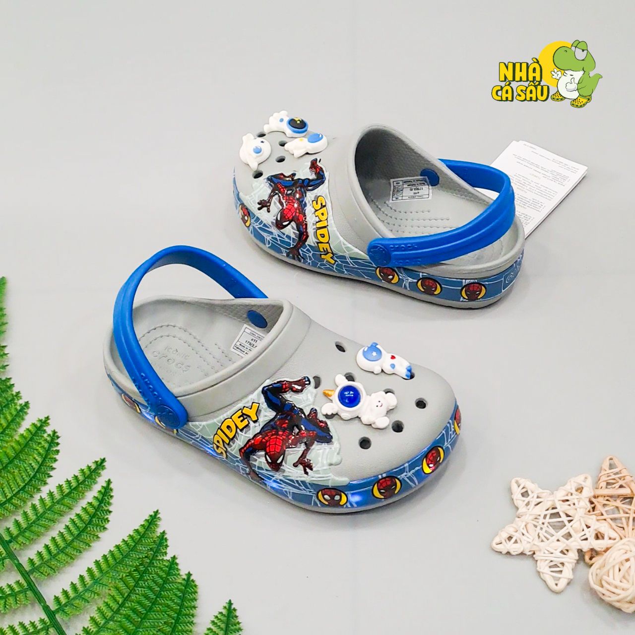  Dép sục Dinas 3D đèn nháy trẻ em khủng long, spiderman, chó cứu hộ, mario, unicorn 