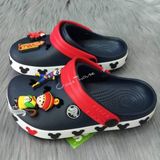  Dép sục crocband viền mickey trẻ em 