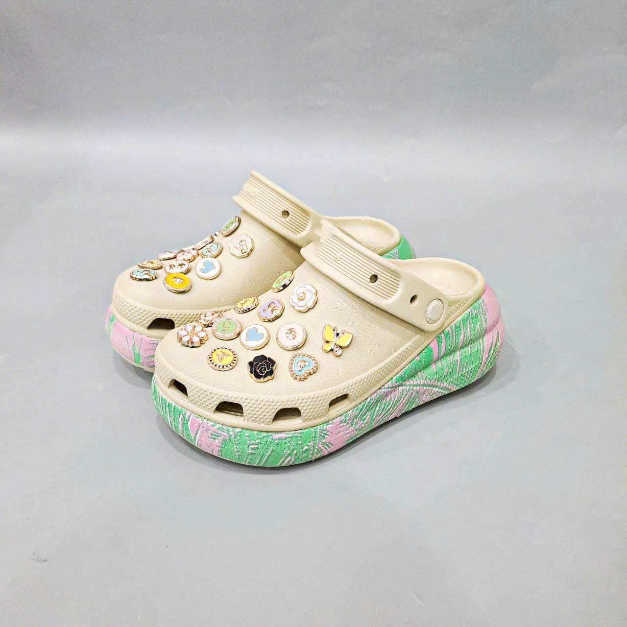  Dép sục Dinas classic crush loang lá hồng nam nữ 