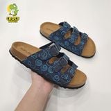  Dép trấu ba quai da bò thật Supersoft 