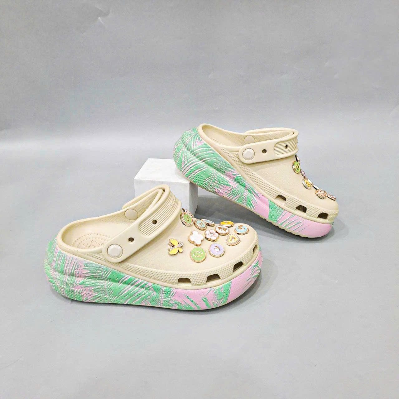  Dép sục Dinas classic crush loang lá hồng nam nữ 