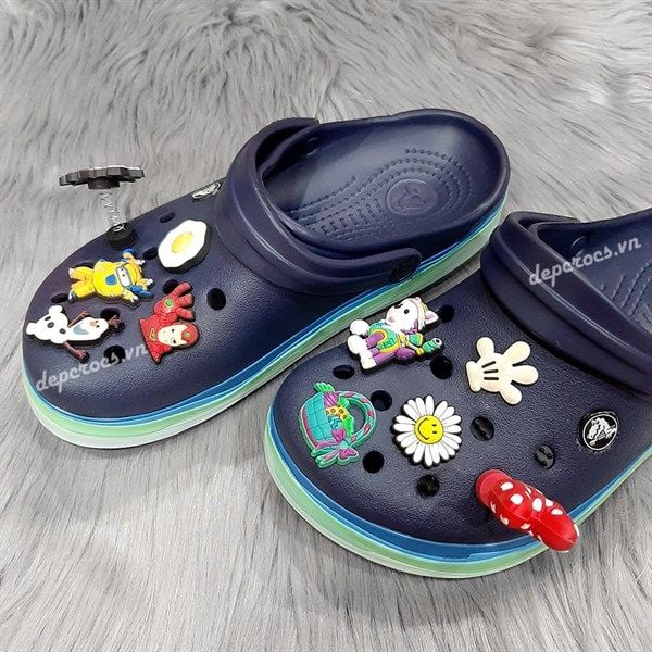  Sục crocband viền lượn sóng nam nữ 