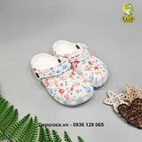  Dép sục cross classic họa tiết trẻ em chính hãng 
