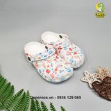  Dép sục cross classic họa tiết trẻ em chính hãng 