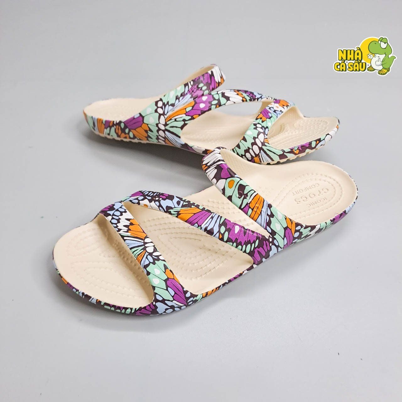  Dép quai ngang Dinas kadee ii họa tiết nữ chính hãng 