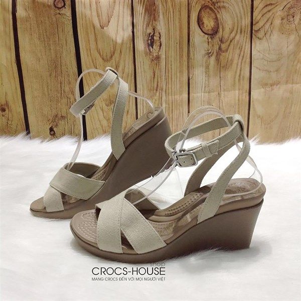  Sandal xuồng cross leigh quai chéo nữ chính hãng 
