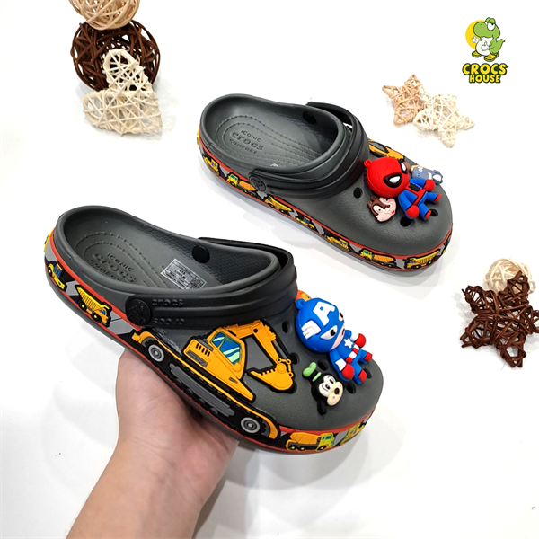 Dép sục cross 3D cần cẩu trẻ em 