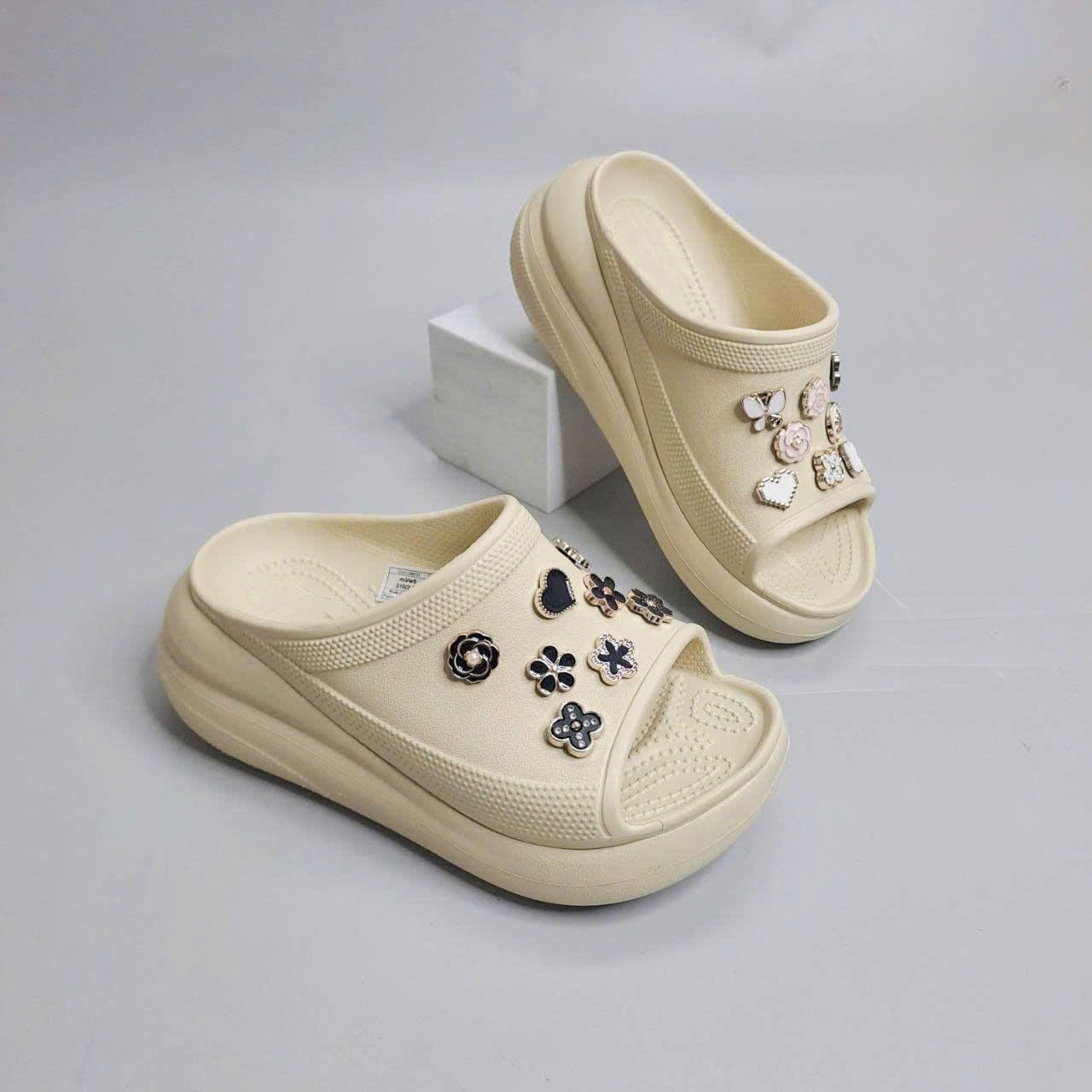  Dép quai ngang Dinas classic crush slide nữ xuất khẩu 