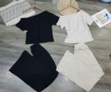  Set Đồ Za.Ra Áo Trễ Vai Quần Ống Suông 