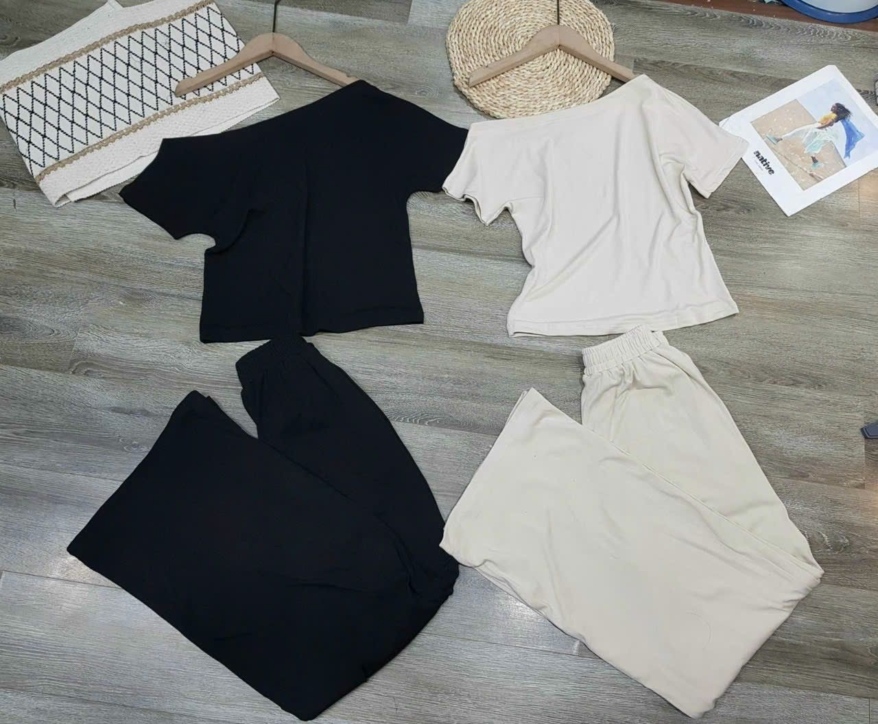  Set Đồ Za.Ra Áo Trễ Vai Quần Ống Suông 