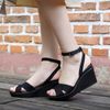 Sandal xuồng cross leigh quai chéo nữ chính hãng