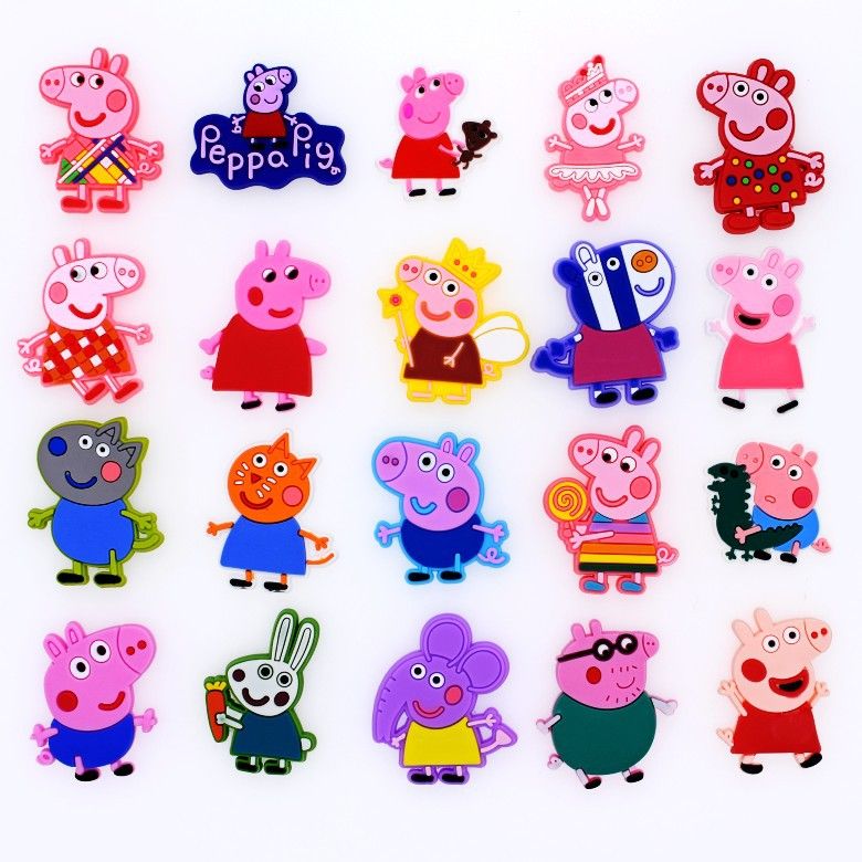  Jibbitz charms Dinas 2D gắn dép 