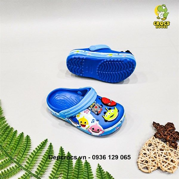  Dép sục 3D babyshark trẻ em 