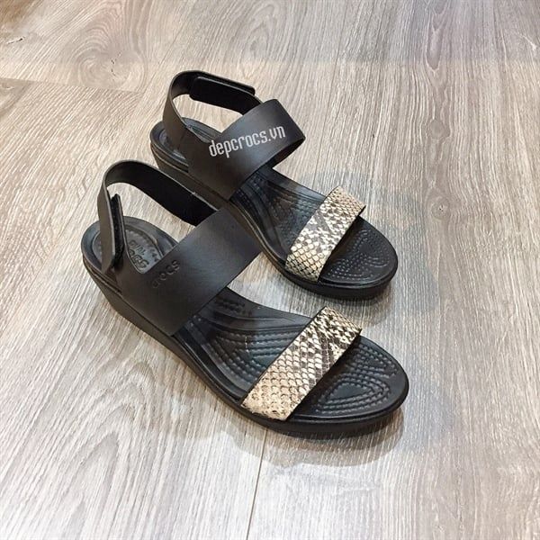  Sandal xuồng da quai dán 