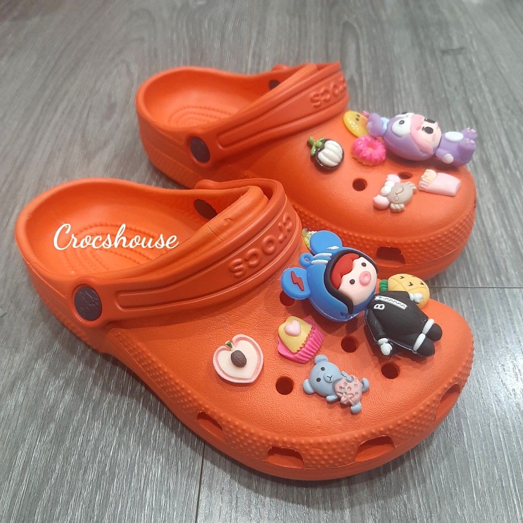  Dép sục cross classic trẻ em màu đỏ, cam, tím chính hãng 